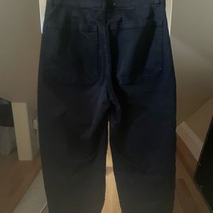 Everlane The Utility Barrel Pant, Black, Size 2